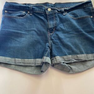 Levi’s woman’s size 33 roll hem denim shorts